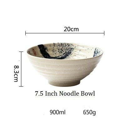 Japanese style large ramen bowl - 30 oz