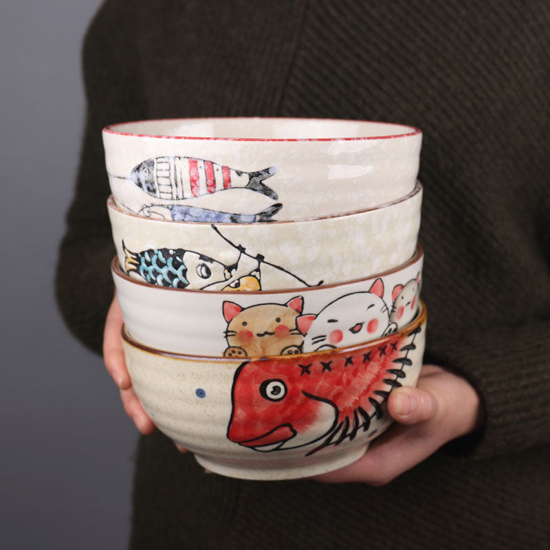 Hand-painted Ramen Bowl 7-inch