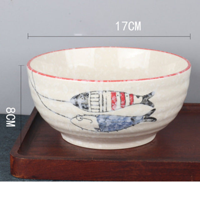 Hand-painted Ramen Bowl 7-inch