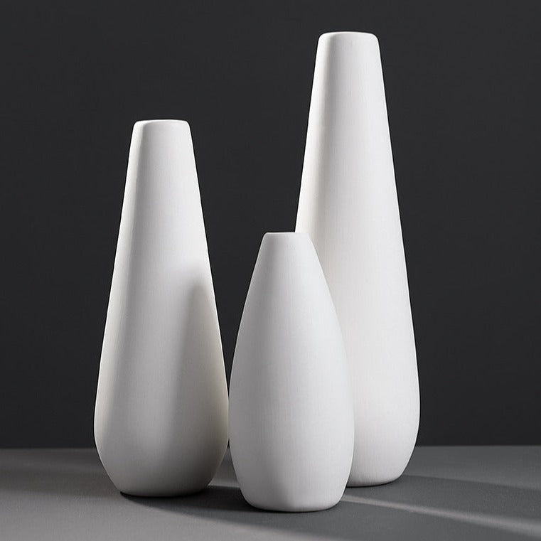 Nordic Style White Porcelain Vase