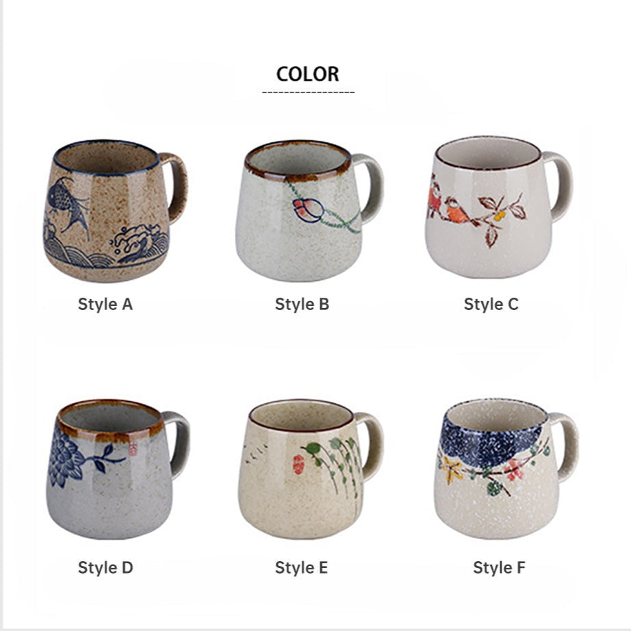 12 PC White & Gold Fancy Coffee Cup Set – R & B Import
